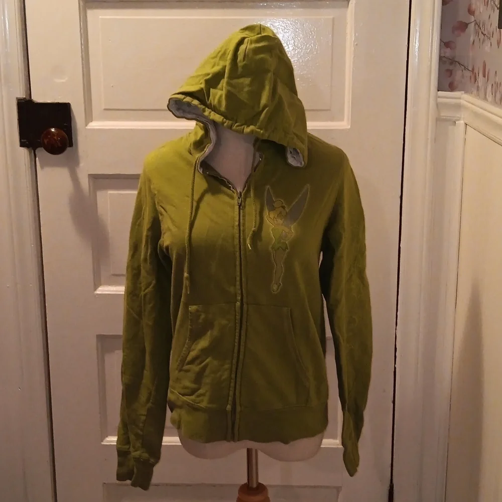 Vintage 1990s Disney Tinkerbell large green jacket